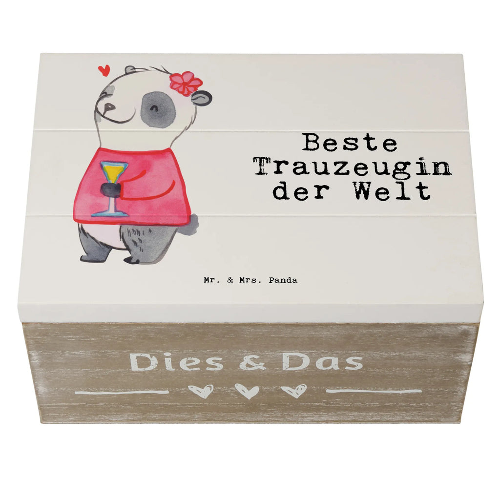 Holzkiste Panda Beste Trauzeugin der Welt Holzkiste, Kiste, Schatzkiste, Truhe, Schatulle, XXL, Erinnerungsbox, Erinnerungskiste, Dekokiste, Aufbewahrungsbox, Geschenkbox, Geschenkdose, für, Dankeschön, Geschenk, Schenken, Geburtstag, Geburtstagsgeschenk, Geschenkidee, Danke, Bedanken, Mitbringsel, Freude machen, Geschenktipp, Trauzeugin, Trauhzeugin, Freundin, Hochzeit, Heirat, JGA, Trauung, Kirche, Standesamt, Braut