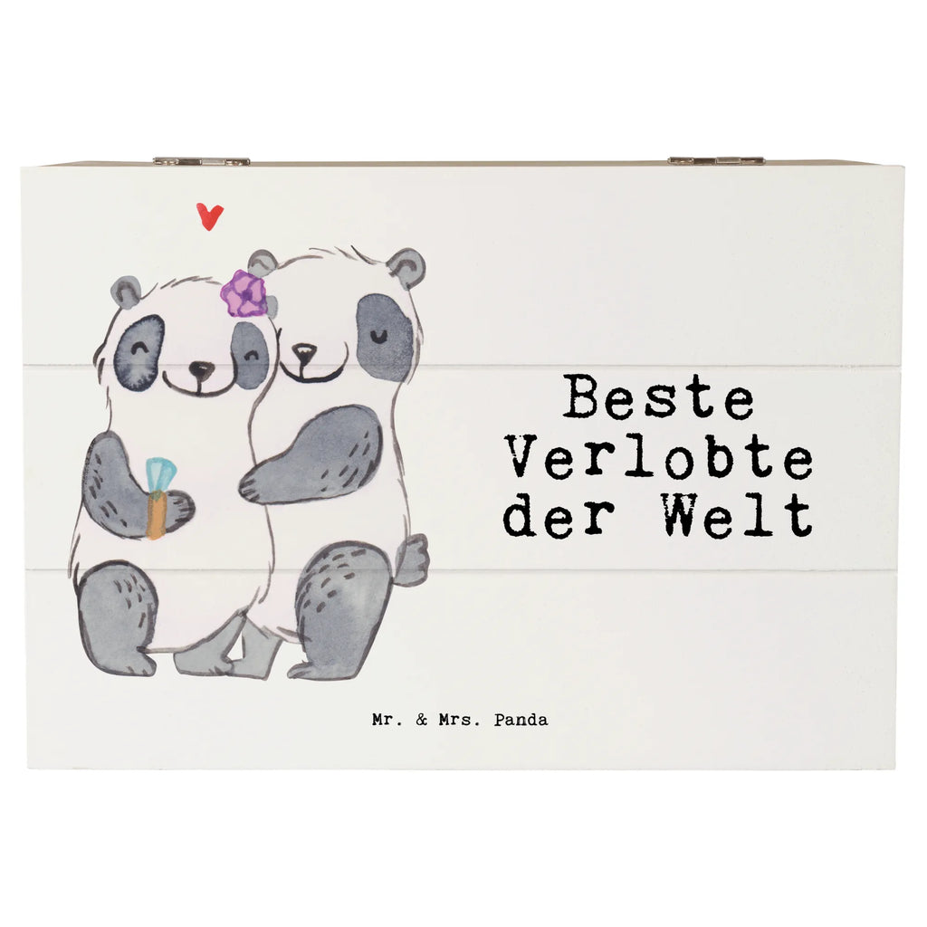 Holzkiste Panda Beste Verlobte der Welt Holzkiste, Kiste, Schatzkiste, Truhe, Schatulle, XXL, Erinnerungsbox, Erinnerungskiste, Dekokiste, Aufbewahrungsbox, Geschenkbox, Geschenkdose, für, Dankeschön, Geschenk, Schenken, Geburtstag, Geburtstagsgeschenk, Geschenkidee, Danke, Bedanken, Mitbringsel, Freude machen, Geschenktipp, Verlobte, Verloben, Verlobung, Traumfrau, Frau, Freundin, Ehefrau, Zukünftige, Hochzeit, Ehe