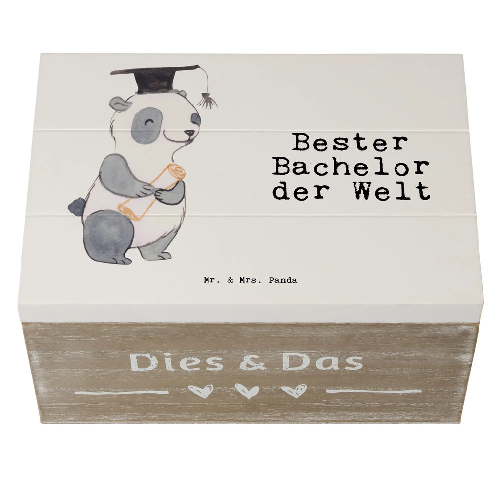 Holzkiste Panda Bester Bachelor der Welt Holzkiste, Kiste, Schatzkiste, Truhe, Schatulle, XXL, Erinnerungsbox, Erinnerungskiste, Dekokiste, Aufbewahrungsbox, Geschenkbox, Geschenkdose, für, Dankeschön, Geschenk, Schenken, Geburtstag, Geburtstagsgeschenk, Geschenkidee, Danke, Bedanken, Mitbringsel, Freude machen, Geschenktipp, Bachelor, Student, Studium, Sohn, Spaß, Musterschüler, lustig, Studienabschluss, witzig, Universität, Abschluss, Alumni, Uni, Studenten, Hochschule