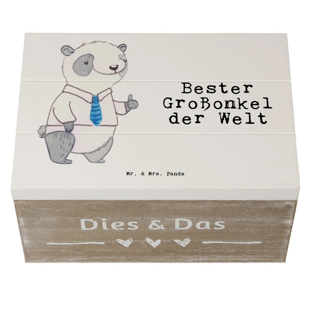 Holzkiste Panda Bester Großonkel der Welt Holzkiste, Kiste, Schatzkiste, Truhe, Schatulle, XXL, Erinnerungsbox, Erinnerungskiste, Dekokiste, Aufbewahrungsbox, Geschenkbox, Geschenkdose, für, Dankeschön, Geschenk, Schenken, Geburtstag, Geburtstagsgeschenk, Geschenkidee, Danke, Bedanken, Mitbringsel, Freude machen, Geschenktipp, Großonkel, Onkel