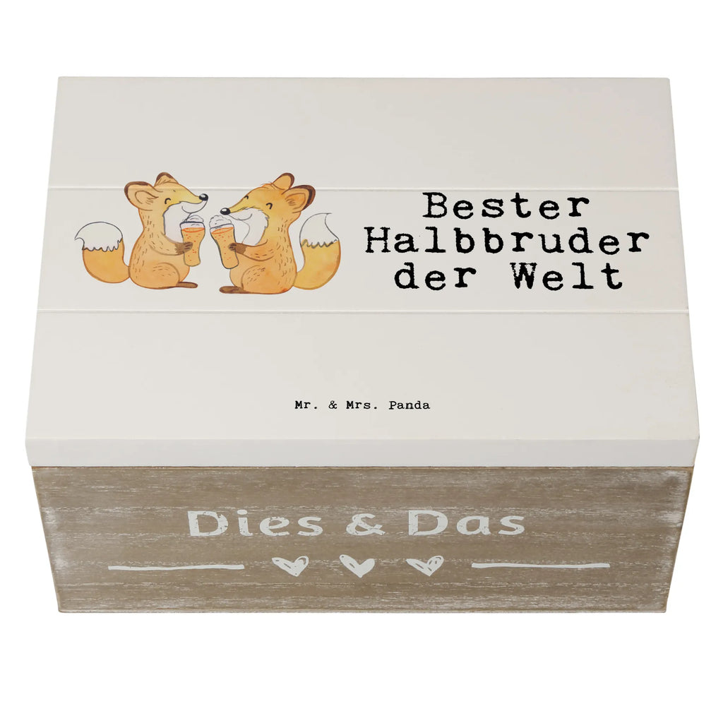 Holzkiste Fuchs Bester Halbbruder der Welt Holzkiste, Kiste, Schatzkiste, Truhe, Schatulle, XXL, Erinnerungsbox, Erinnerungskiste, Dekokiste, Aufbewahrungsbox, Geschenkbox, Geschenkdose, für, Dankeschön, Geschenk, Schenken, Geburtstag, Geburtstagsgeschenk, Geschenkidee, Danke, Bedanken, Mitbringsel, Freude machen, Geschenktipp, Halbbruder, Stiefbruder, Stief, Stiefgeschwister, Bruder, Brudi, Geschwister, Bruderherz, Schwester, Familie, Kleinigkeit, Brother, Bester, Sohn