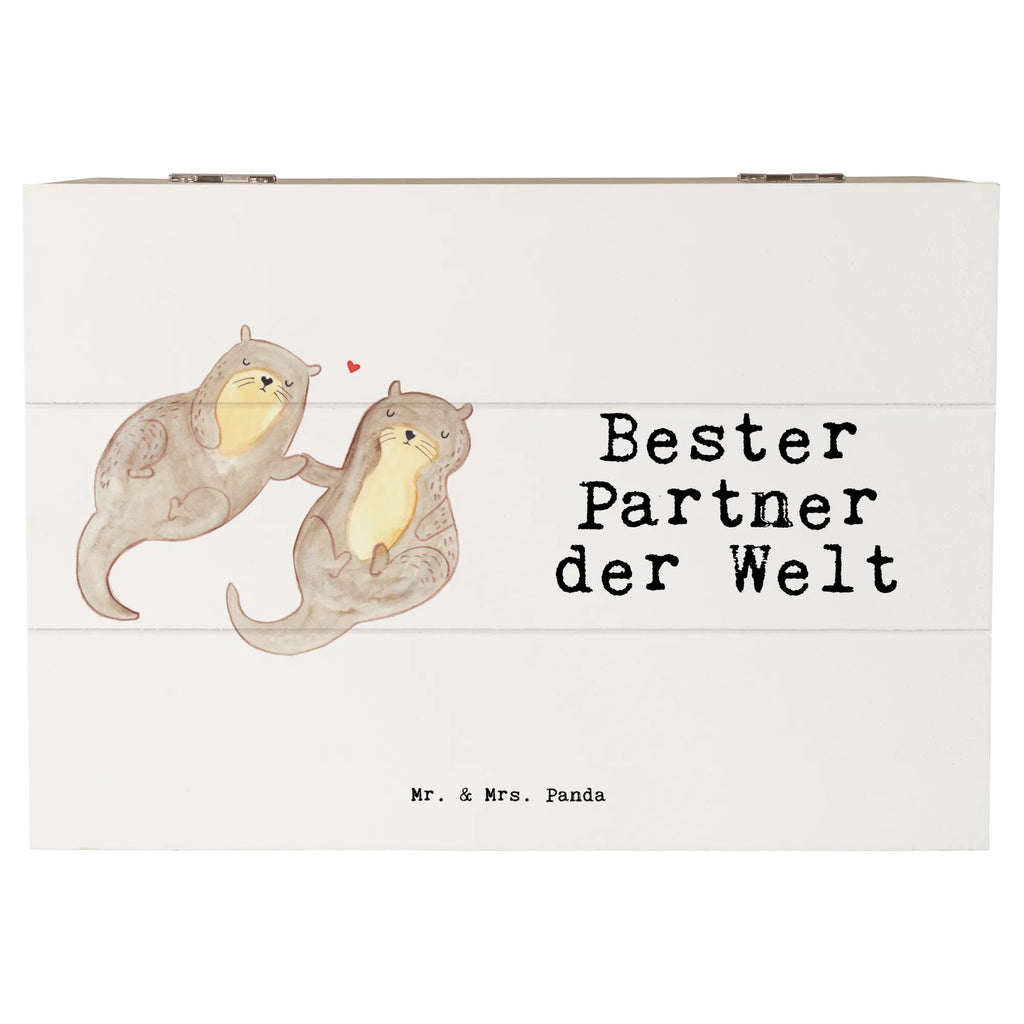 Holzkiste Otter Bester Partner der Welt Holzkiste, Kiste, Schatzkiste, Truhe, Schatulle, XXL, Erinnerungsbox, Erinnerungskiste, Dekokiste, Aufbewahrungsbox, Geschenkbox, Geschenkdose, für, Dankeschön, Geschenk, Schenken, Geburtstag, Geburtstagsgeschenk, Geschenkidee, Danke, Bedanken, Mitbringsel, Freude machen, Geschenktipp, Partner, Ehepartner, Mann, Frau, Ehefrau, Ehemann. Freundin, Freund, Lebensgefährte, Paar, Liebe