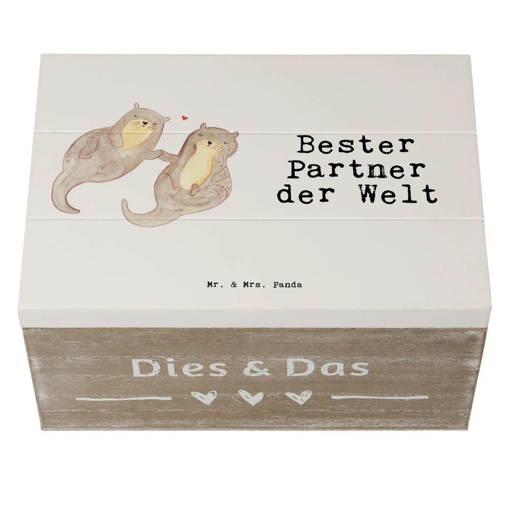 Holzkiste Otter Bester Partner der Welt Holzkiste, Kiste, Schatzkiste, Truhe, Schatulle, XXL, Erinnerungsbox, Erinnerungskiste, Dekokiste, Aufbewahrungsbox, Geschenkbox, Geschenkdose, für, Dankeschön, Geschenk, Schenken, Geburtstag, Geburtstagsgeschenk, Geschenkidee, Danke, Bedanken, Mitbringsel, Freude machen, Geschenktipp, Partner, Ehepartner, Mann, Frau, Ehefrau, Ehemann. Freundin, Freund, Lebensgefährte, Paar, Liebe