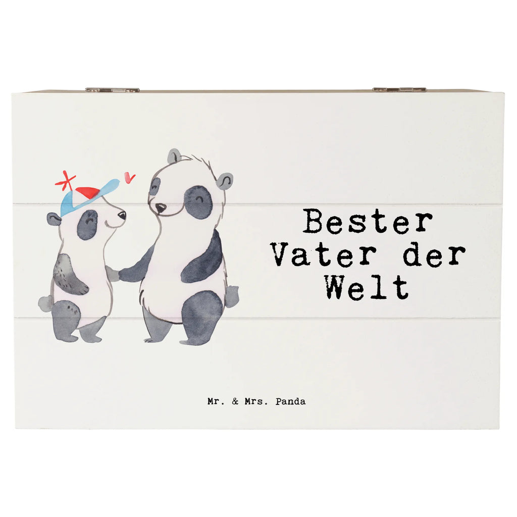 Holzkiste Panda Bester Vater der Welt Holzkiste, Kiste, Schatzkiste, Truhe, Schatulle, XXL, Erinnerungsbox, Erinnerungskiste, Dekokiste, Aufbewahrungsbox, Geschenkbox, Geschenkdose, für, Dankeschön, Geschenk, Schenken, Geburtstag, Geburtstagsgeschenk, Geschenkidee, Danke, Bedanken, Mitbringsel, Freude machen, Geschenktipp, Vater, Papa, Dad, Daddy, Paps, Papi, Vati, Eltern, Geschenk Vater, Mann, Familie, Bester, Kleinigkeit