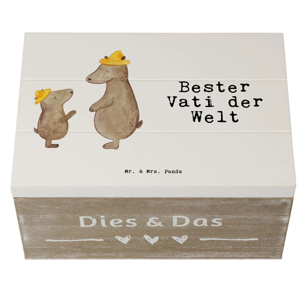 Holzkiste Bär Bester Vati der Welt Holzkiste, Kiste, Schatzkiste, Truhe, Schatulle, XXL, Erinnerungsbox, Erinnerungskiste, Dekokiste, Aufbewahrungsbox, Geschenkbox, Geschenkdose, für, Dankeschön, Geschenk, Schenken, Geburtstag, Geburtstagsgeschenk, Geschenkidee, Danke, Bedanken, Mitbringsel, Freude machen, Geschenktipp, Vater, Papa, Dad, Daddy, Paps, Papi, Vati, Eltern, Geschenk Vater, Mann, Familie, Bester, Kleinigkeit