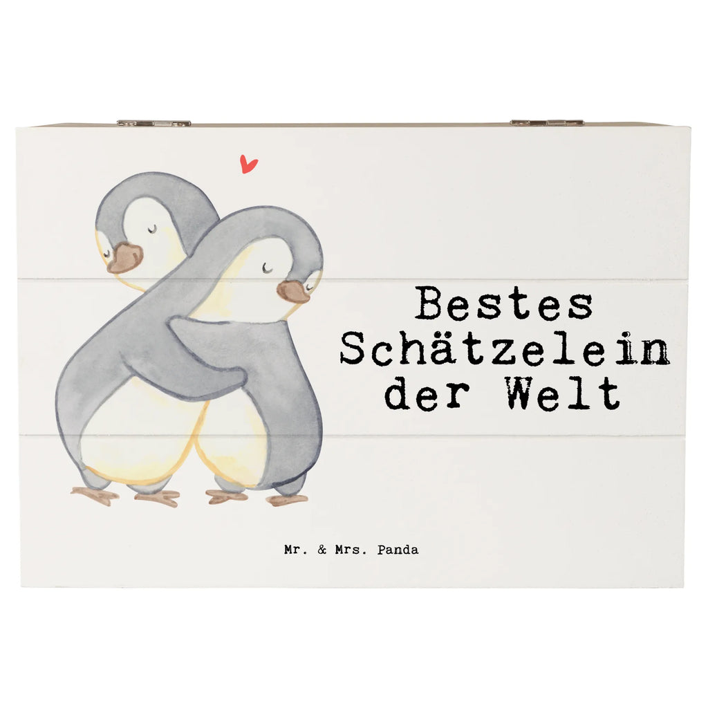 Holzkiste Pinguin Bestes Schätzelein der Welt Holzkiste, Kiste, Schatzkiste, Truhe, Schatulle, XXL, Erinnerungsbox, Erinnerungskiste, Dekokiste, Aufbewahrungsbox, Geschenkbox, Geschenkdose, für, Dankeschön, Geschenk, Schenken, Geburtstag, Geburtstagsgeschenk, Geschenkidee, Danke, Bedanken, Mitbringsel, Freude machen, Geschenktipp, Schätzelein, Schätzchen, Schatz, Schatzi, Ehemann, Ehefrau, Freundin, Freund, Frau, Mann, Kosename, Hochzeitstag