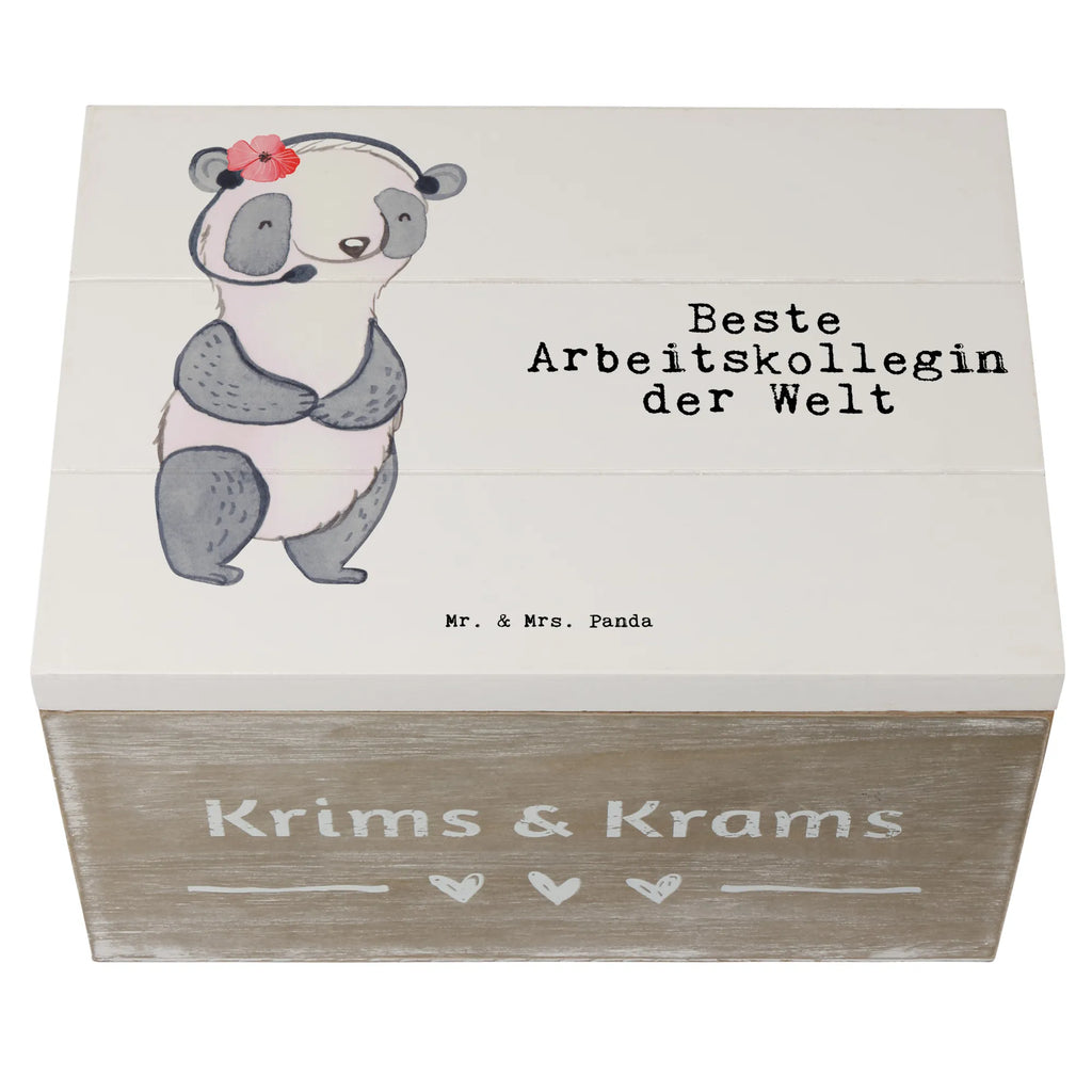 Holzkiste Panda Beste Arbeitskollegin der Welt Holzkiste, Kiste, Schatzkiste, Truhe, Schatulle, XXL, Erinnerungsbox, Erinnerungskiste, Dekokiste, Aufbewahrungsbox, Geschenkbox, Geschenkdose, für, Dankeschön, Geschenk, Schenken, Geburtstag, Geburtstagsgeschenk, Geschenkidee, Danke, Bedanken, Mitbringsel, Freude machen, Geschenktipp, Arbeitskollegin, Kollegin, Freundin, Büro, Abschiedsgeschenk, Ruhestand, Arbeit, Mitarbeiterin, Berufsgenossin, Beruf