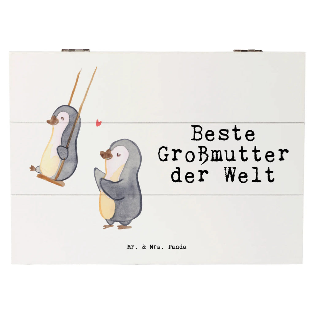 Holzkiste Pinguin Beste Großmutter der Welt Holzkiste, Kiste, Schatzkiste, Truhe, Schatulle, XXL, Erinnerungsbox, Erinnerungskiste, Dekokiste, Aufbewahrungsbox, Geschenkbox, Geschenkdose, für, Dankeschön, Geschenk, Schenken, Geburtstag, Geburtstagsgeschenk, Geschenkidee, Danke, Bedanken, Mitbringsel, Freude machen, Geschenktipp, Großmutter, Omi, Oma, Oma geworden, Grosseltern