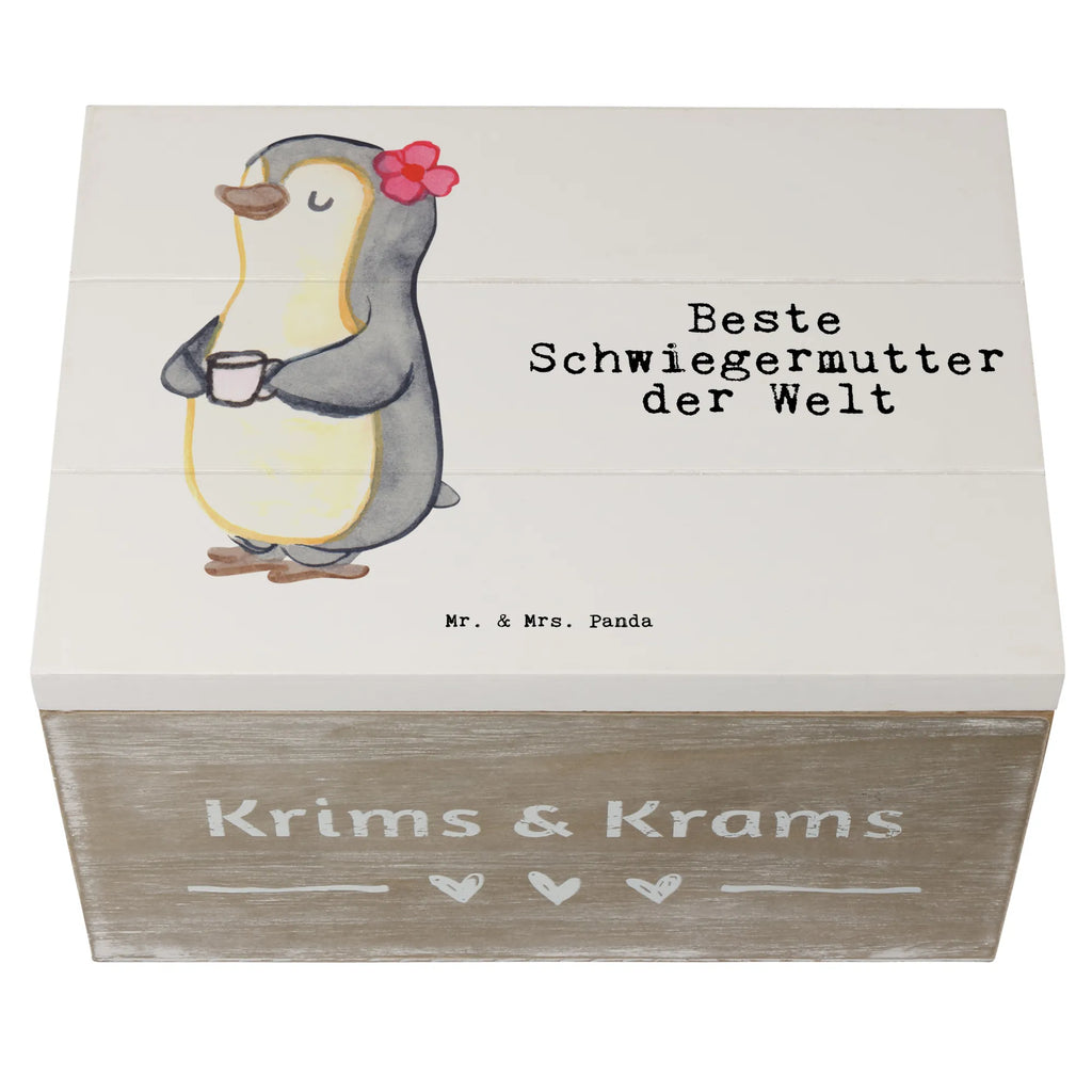 Holzkiste Pinguin Beste Schwiegermutter der Welt Holzkiste, Kiste, Schatzkiste, Truhe, Schatulle, XXL, Erinnerungsbox, Erinnerungskiste, Dekokiste, Aufbewahrungsbox, Geschenkbox, Geschenkdose, für, Dankeschön, Geschenk, Schenken, Geburtstag, Geburtstagsgeschenk, Geschenkidee, Danke, Bedanken, Mitbringsel, Freude machen, Geschenktipp, Schwiegermutter, Schwiegermama, Schwiegereltern, Mama, Mutter, Mutter des Ehepartners, angeheiratet