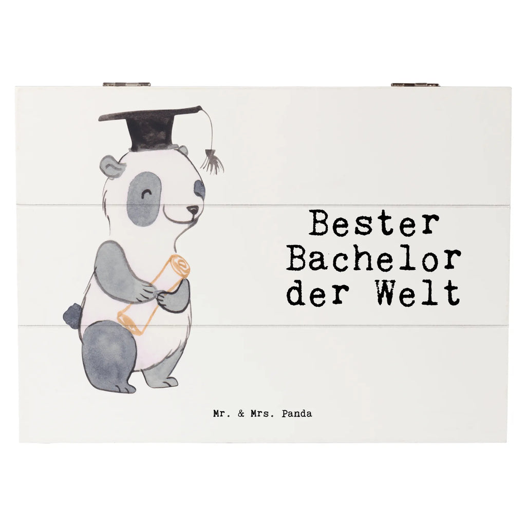 Holzkiste Panda Bester Bachelor der Welt Holzkiste, Kiste, Schatzkiste, Truhe, Schatulle, XXL, Erinnerungsbox, Erinnerungskiste, Dekokiste, Aufbewahrungsbox, Geschenkbox, Geschenkdose, für, Dankeschön, Geschenk, Schenken, Geburtstag, Geburtstagsgeschenk, Geschenkidee, Danke, Bedanken, Mitbringsel, Freude machen, Geschenktipp, Bachelor, Student, Studium, Sohn, Spaß, Musterschüler, lustig, Studienabschluss, witzig, Universität, Abschluss, Alumni, Uni, Studenten, Hochschule