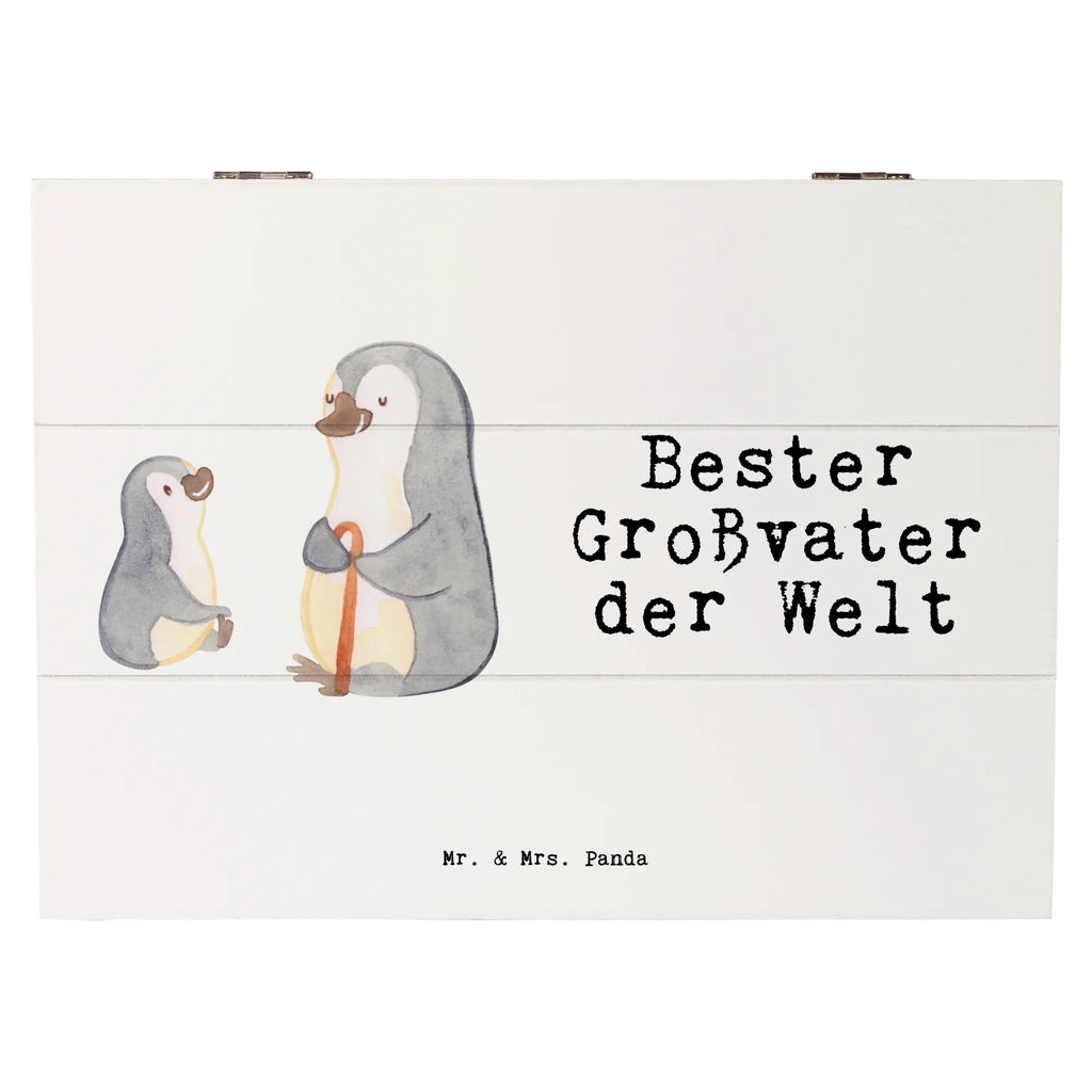 Holzkiste Pinguin Bester Großvater der Welt Holzkiste, Kiste, Schatzkiste, Truhe, Schatulle, XXL, Erinnerungsbox, Erinnerungskiste, Dekokiste, Aufbewahrungsbox, Geschenkbox, Geschenkdose, für, Dankeschön, Geschenk, Schenken, Geburtstag, Geburtstagsgeschenk, Geschenkidee, Danke, Bedanken, Mitbringsel, Freude machen, Geschenktipp, Großvater, Grossvater, Opa, Opi. Großpapa, Großeltern, Enkel, Enkelin, Enkelkind, Kleinigkeit, Oppa, Oppi, Bester