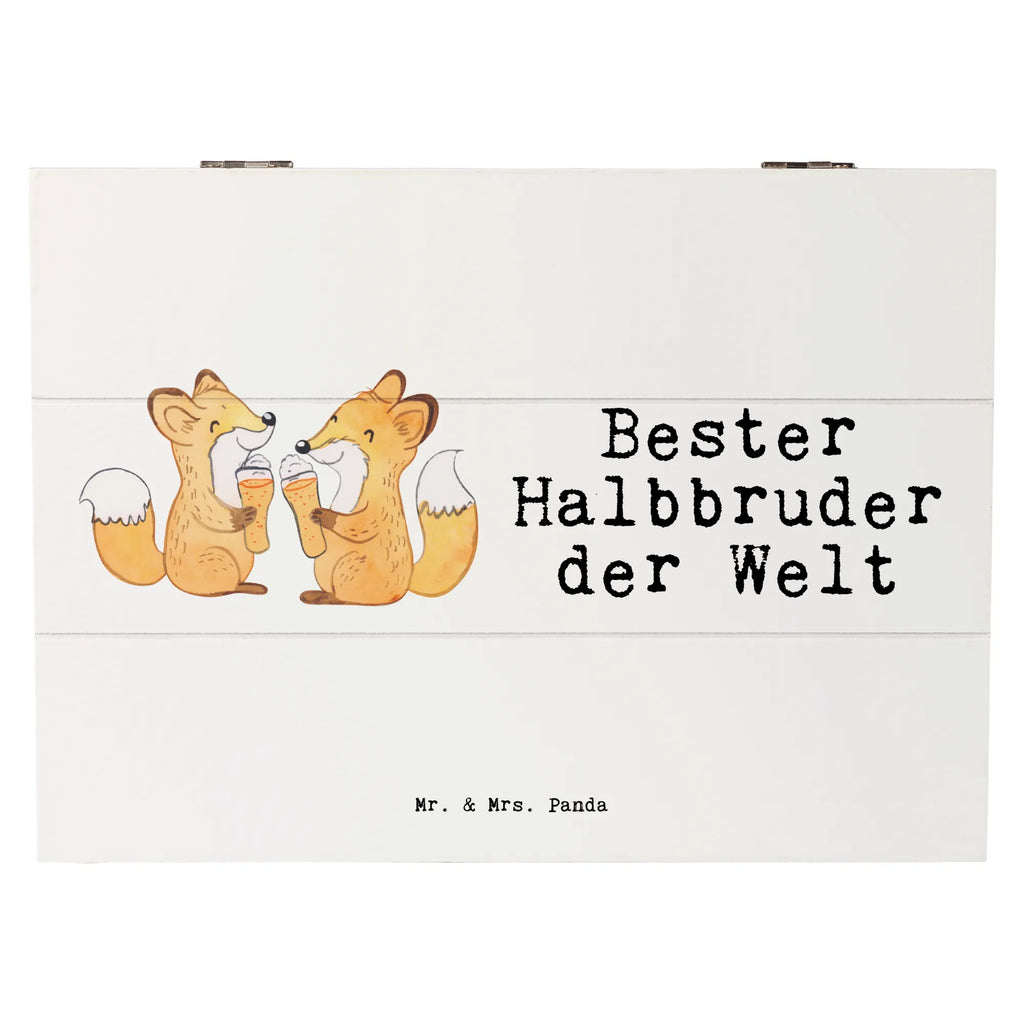 Holzkiste Fuchs Bester Halbbruder der Welt Holzkiste, Kiste, Schatzkiste, Truhe, Schatulle, XXL, Erinnerungsbox, Erinnerungskiste, Dekokiste, Aufbewahrungsbox, Geschenkbox, Geschenkdose, für, Dankeschön, Geschenk, Schenken, Geburtstag, Geburtstagsgeschenk, Geschenkidee, Danke, Bedanken, Mitbringsel, Freude machen, Geschenktipp, Halbbruder, Stiefbruder, Stief, Stiefgeschwister, Bruder, Brudi, Geschwister, Bruderherz, Schwester, Familie, Kleinigkeit, Brother, Bester, Sohn