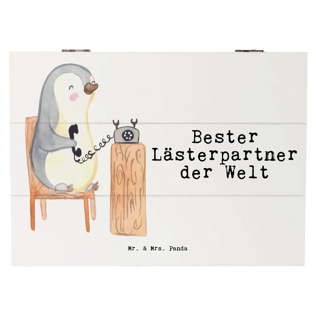 Holzkiste Pinguin Bester Lästerpartner der Welt Holzkiste, Kiste, Schatzkiste, Truhe, Schatulle, XXL, Erinnerungsbox, Erinnerungskiste, Dekokiste, Aufbewahrungsbox, Geschenkbox, Geschenkdose, für, Dankeschön, Geschenk, Schenken, Geburtstag, Geburtstagsgeschenk, Geschenkidee, Danke, Bedanken, Mitbringsel, Freude machen, Geschenktipp, Lästerpartner, Lesterpartner, lestern, Lästerschwester, Lästern, beste Freundin, Freundin, Spaß, bff