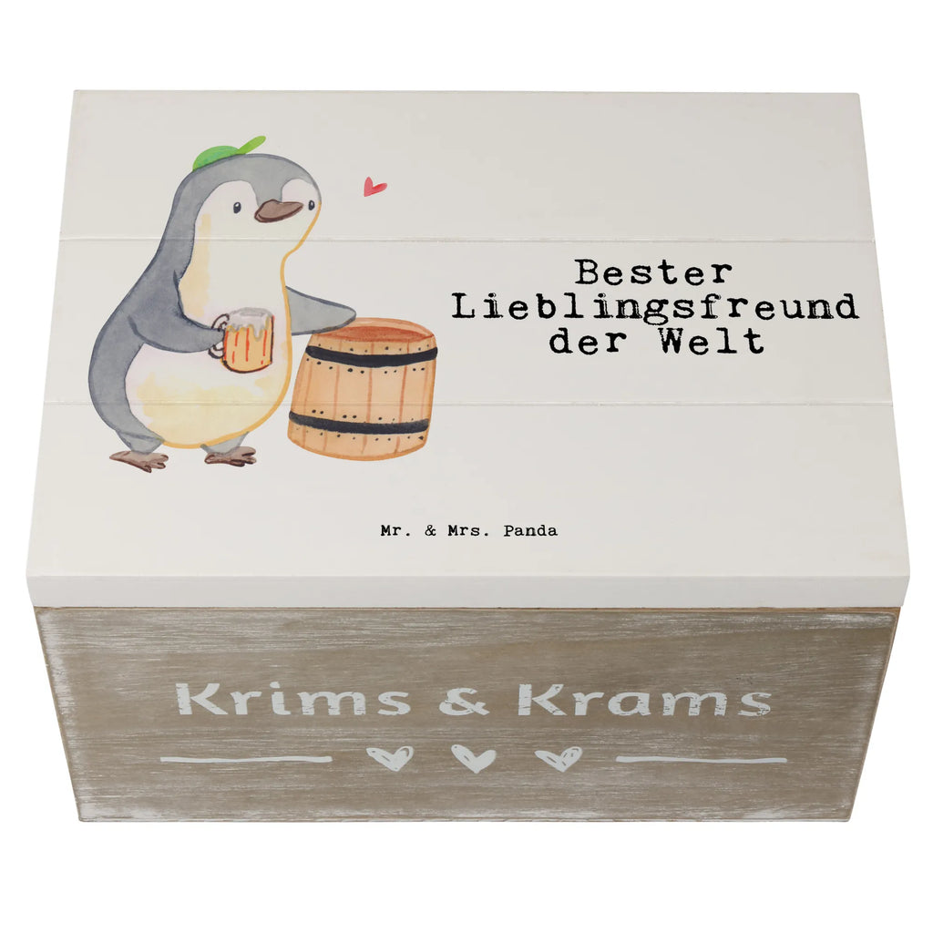 Holzkiste Pinguin Bester Lieblingsfreund der Welt Holzkiste, Kiste, Schatzkiste, Truhe, Schatulle, XXL, Erinnerungsbox, Erinnerungskiste, Dekokiste, Aufbewahrungsbox, Geschenkbox, Geschenkdose, für, Dankeschön, Geschenk, Schenken, Geburtstag, Geburtstagsgeschenk, Geschenkidee, Danke, Bedanken, Mitbringsel, Freude machen, Geschenktipp, Lieblingsfreund, Freund, Partner, Lieblingsmensch, Lieblings Mensch, Liebling, Bae, bester Freund, Liebe, Herz, Love