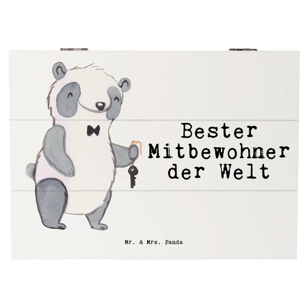 Holzkiste Panda Bester Mitbewohner der Welt Holzkiste, Kiste, Schatzkiste, Truhe, Schatulle, XXL, Erinnerungsbox, Erinnerungskiste, Dekokiste, Aufbewahrungsbox, Geschenkbox, Geschenkdose, für, Dankeschön, Geschenk, Schenken, Geburtstag, Geburtstagsgeschenk, Geschenkidee, Danke, Bedanken, Mitbringsel, Freude machen, Geschenktipp, Mitbewohner, WG, Zimmernachbar, Wohngemeinschaft, WG-Bewohner, Zimmerkollege, Zimmergenosse, Stubenkamerad