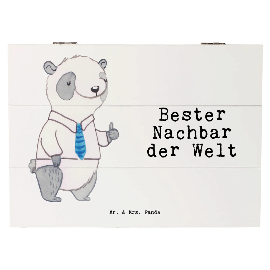 Holzkiste Panda Bester Nachbar der Welt Holzkiste, Kiste, Schatzkiste, Truhe, Schatulle, XXL, Erinnerungsbox, Erinnerungskiste, Dekokiste, Aufbewahrungsbox, Geschenkbox, Geschenkdose, für, Dankeschön, Geschenk, Schenken, Geburtstag, Geburtstagsgeschenk, Geschenkidee, Danke, Bedanken, Mitbringsel, Freude machen, Geschenktipp, Nachbar, Nachbarn, Nachbarschaft, Freund, Angrenzer, Anwohner, Bewohner, Freundschaft