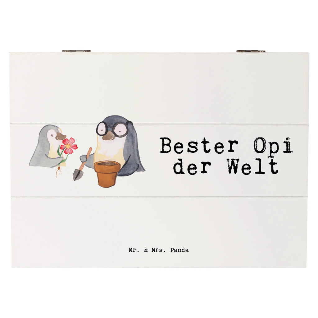 Holzkiste Pinguin Bester Opi der Welt Holzkiste, Kiste, Schatzkiste, Truhe, Schatulle, XXL, Erinnerungsbox, Erinnerungskiste, Dekokiste, Aufbewahrungsbox, Geschenkbox, Geschenkdose, für, Dankeschön, Geschenk, Schenken, Geburtstag, Geburtstagsgeschenk, Geschenkidee, Danke, Bedanken, Mitbringsel, Freude machen, Geschenktipp, Großvater, Grossvater, Opa, Opi. Großpapa, Großeltern, Nichte, Neffe, Kleinigkeit, Oppa, Oppi, Bester