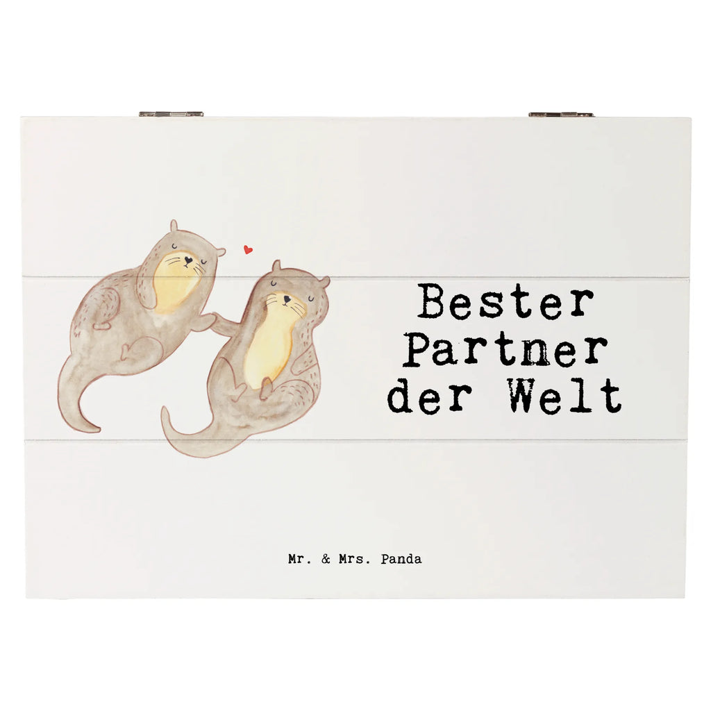 Holzkiste Otter Bester Partner der Welt Holzkiste, Kiste, Schatzkiste, Truhe, Schatulle, XXL, Erinnerungsbox, Erinnerungskiste, Dekokiste, Aufbewahrungsbox, Geschenkbox, Geschenkdose, für, Dankeschön, Geschenk, Schenken, Geburtstag, Geburtstagsgeschenk, Geschenkidee, Danke, Bedanken, Mitbringsel, Freude machen, Geschenktipp, Partner, Ehepartner, Mann, Frau, Ehefrau, Ehemann. Freundin, Freund, Lebensgefährte, Paar, Liebe