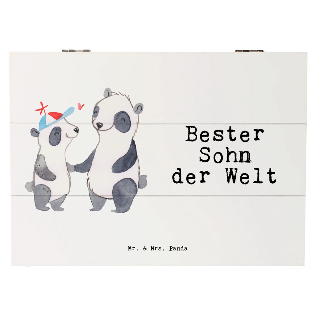 Holzkiste Panda Bester Sohn der Welt Holzkiste, Kiste, Schatzkiste, Truhe, Schatulle, XXL, Erinnerungsbox, Erinnerungskiste, Dekokiste, Aufbewahrungsbox, Geschenkbox, Geschenkdose, für, Dankeschön, Geschenk, Schenken, Geburtstag, Geburtstagsgeschenk, Geschenkidee, Danke, Bedanken, Mitbringsel, Freude machen, Geschenktipp, Sohn, Sohnemann, Söhnchen, Bube, Bub, Nachwuchs, Nachkomme, Kind, Familie, Vater, Belohnung