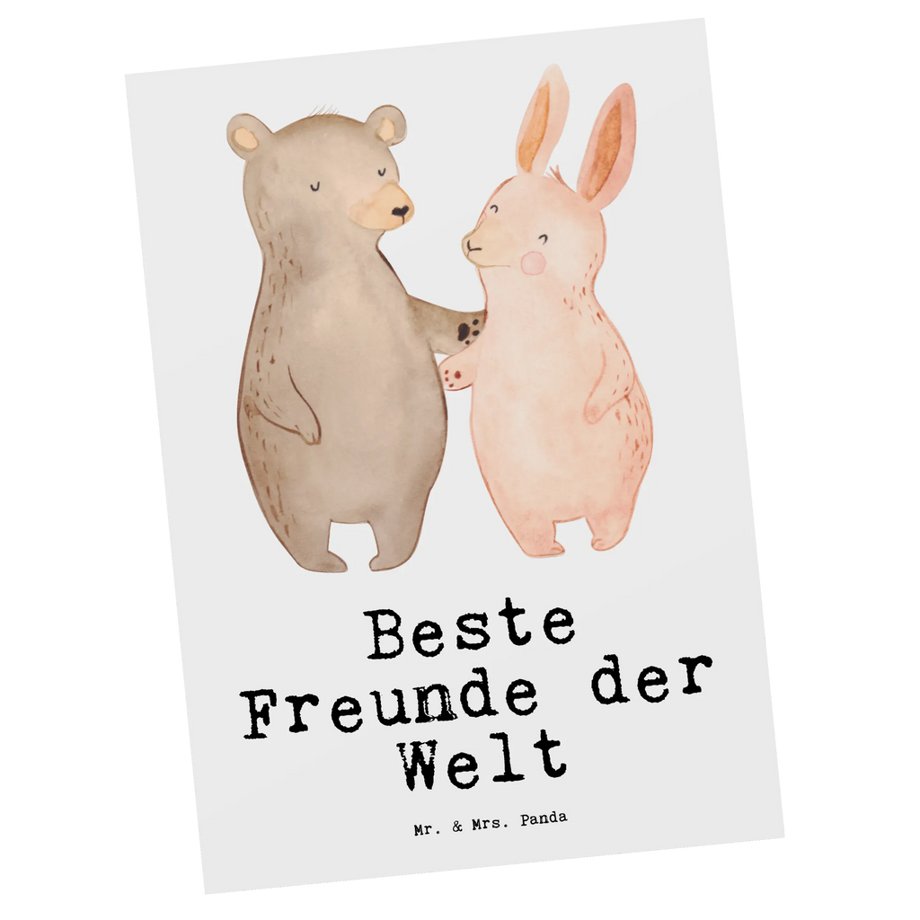 Postkarte Hase Beste Freunde der Welt Postkarte, Karte, Geschenkkarte, Grußkarte, Einladung, Ansichtskarte, Geburtstagskarte, Einladungskarte, Dankeskarte, Ansichtskarten, Einladung Geburtstag, Einladungskarten Geburtstag, für, Dankeschön, Geschenk, Schenken, Geburtstag, Geburtstagsgeschenk, Geschenkidee, Danke, Bedanken, Mitbringsel, Freude machen, Geschenktipp, Freunde, best friends, Freundschaft, Freundin, Freund, Clique, Kumpel, bae, bff