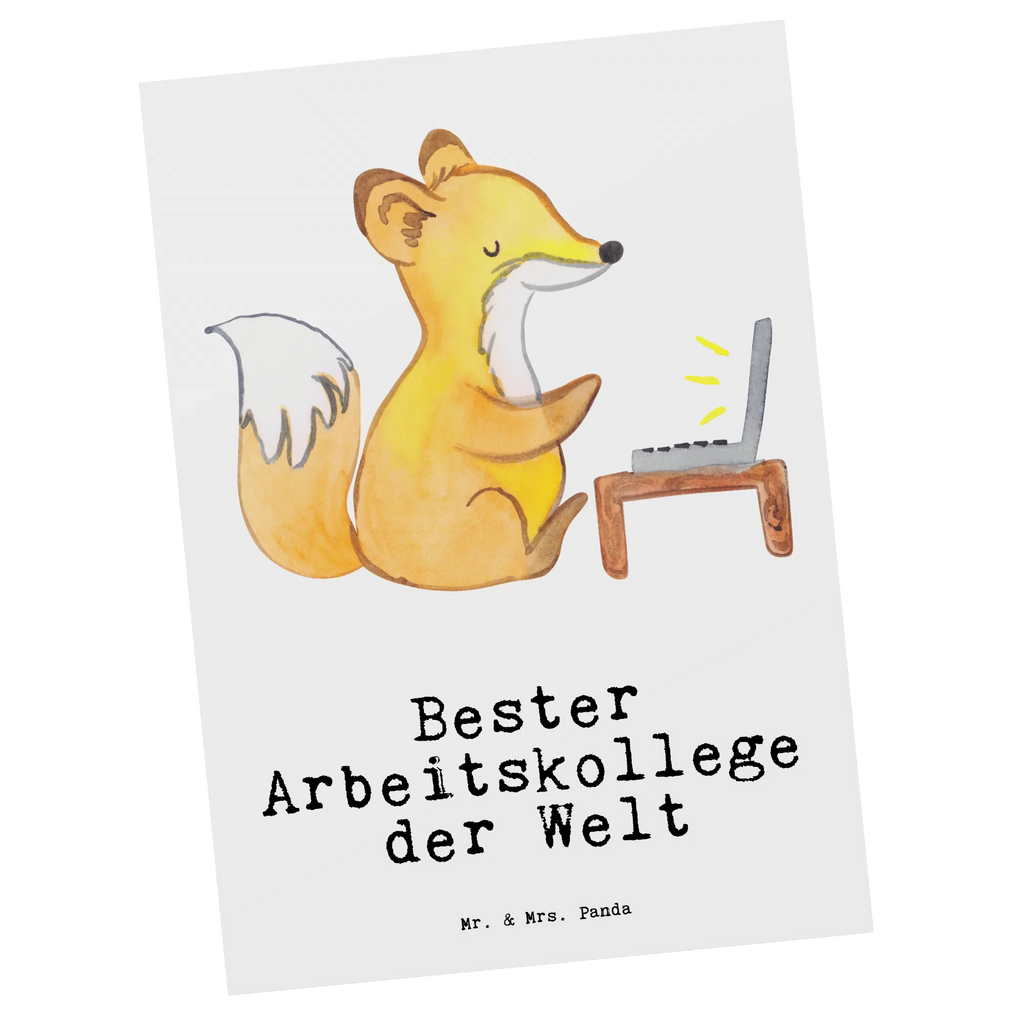 Postkarte Fuchs Bester Arbeitskollege der Welt Postkarte, Karte, Geschenkkarte, Grußkarte, Einladung, Ansichtskarte, Geburtstagskarte, Einladungskarte, Dankeskarte, Ansichtskarten, Einladung Geburtstag, Einladungskarten Geburtstag, für, Dankeschön, Geschenk, Schenken, Geburtstag, Geburtstagsgeschenk, Geschenkidee, Danke, Bedanken, Mitbringsel, Freude machen, Geschenktipp, Arbeitskollege, Kollege, Büro, Abschiedsgeschenk, Ruhestand, Arbeit, Mitarbeiter, Berufsgenosse, Beruf