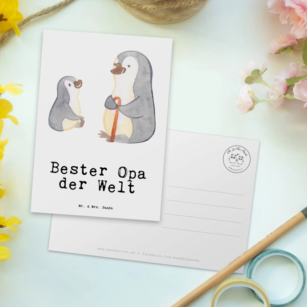 Postkarte Pinguin Bester Opa der Welt Postkarte, Karte, Geschenkkarte, Grußkarte, Einladung, Ansichtskarte, Geburtstagskarte, Einladungskarte, Dankeskarte, Ansichtskarten, Einladung Geburtstag, Einladungskarten Geburtstag, für, Dankeschön, Geschenk, Schenken, Geburtstag, Geburtstagsgeschenk, Geschenkidee, Danke, Bedanken, Mitbringsel, Freude machen, Geschenktipp, Großvater, Grossvater, Opa, Opi. Großpapa, Großeltern, Enkel, Enkelin, Enkelkind, Kleinigkeit, Oppa, Oppi, Bester