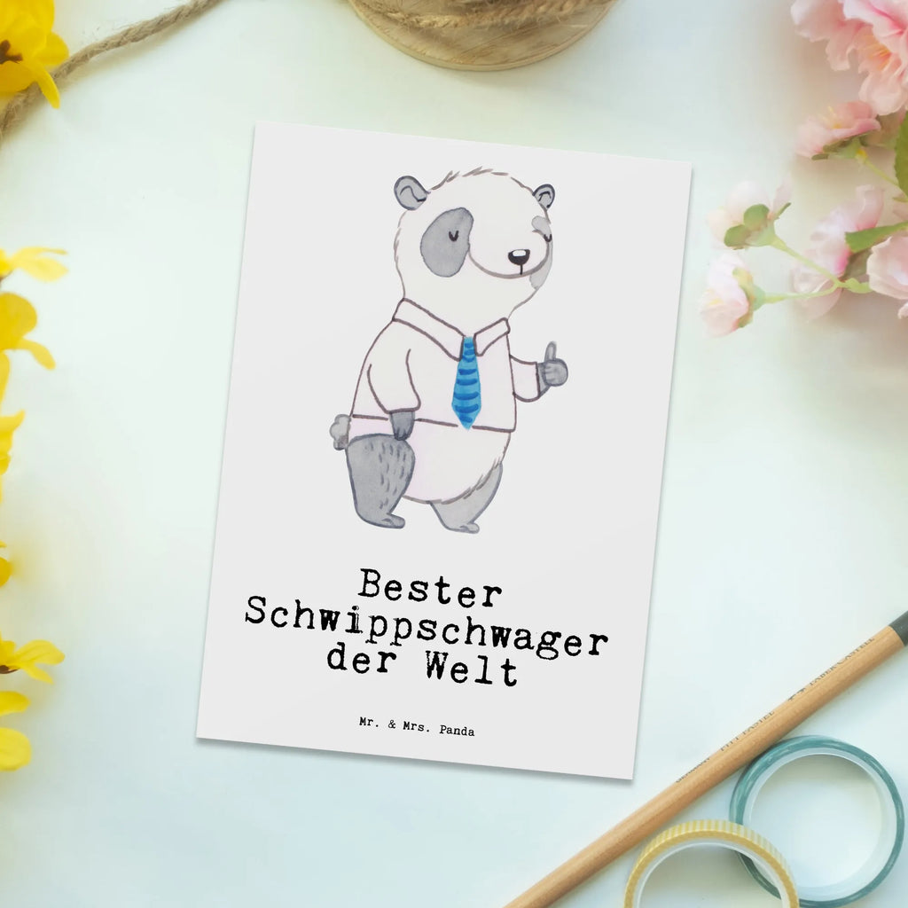 Postkarte Panda Bester Schwippschwager der Welt Postkarte, Karte, Geschenkkarte, Grußkarte, Einladung, Ansichtskarte, Geburtstagskarte, Einladungskarte, Dankeskarte, Ansichtskarten, Einladung Geburtstag, Einladungskarten Geburtstag, für, Dankeschön, Geschenk, Schenken, Geburtstag, Geburtstagsgeschenk, Geschenkidee, Danke, Bedanken, Mitbringsel, Freude machen, Geschenktipp, Schwippschwager, Schwibschwager, Schwipschwager, Schwager, Schwager des Ehepartners, Familie, Verwandtschaft, angeheiratet