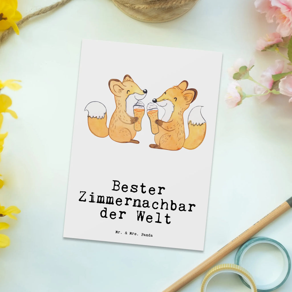 Postkarte Fuchs Bester Zimmernachbar der Welt Postkarte, Karte, Geschenkkarte, Grußkarte, Einladung, Ansichtskarte, Geburtstagskarte, Einladungskarte, Dankeskarte, Ansichtskarten, Einladung Geburtstag, Einladungskarten Geburtstag, für, Dankeschön, Geschenk, Schenken, Geburtstag, Geburtstagsgeschenk, Geschenkidee, Danke, Bedanken, Mitbringsel, Freude machen, Geschenktipp, Zimmernachbar, Zimmernachbarn, Zimmer, Krankenhaus, Patient, Kollegin, Wohnheim, Nachbar, WG, Studentenwohnheim