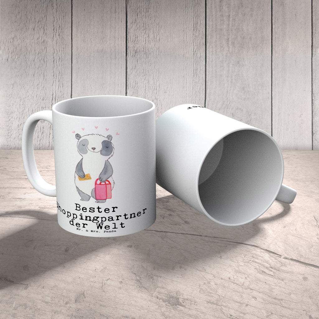 Tasse Panda Bester Shoppingpartner der Welt Tasse, Kaffeetasse, Teetasse, Becher, Kaffeebecher, Teebecher, Keramiktasse, Porzellantasse, Büro Tasse, Geschenk Tasse, Tasse Sprüche, Tasse Motive, Kaffeetassen, Tasse bedrucken, Designer Tasse, Cappuccino Tassen, Schöne Teetassen, für, Dankeschön, Geschenk, Schenken, Geburtstag, Geburtstagsgeschenk, Geschenkidee, Danke, Bedanken, Mitbringsel, Freude machen, Geschenktipp, Shoppingpartner, Shoppen, Begleitung, Partner, Freundin, Freund, bff, Shopping, Einkaufen, Shopping-Queen, Queen, Bester