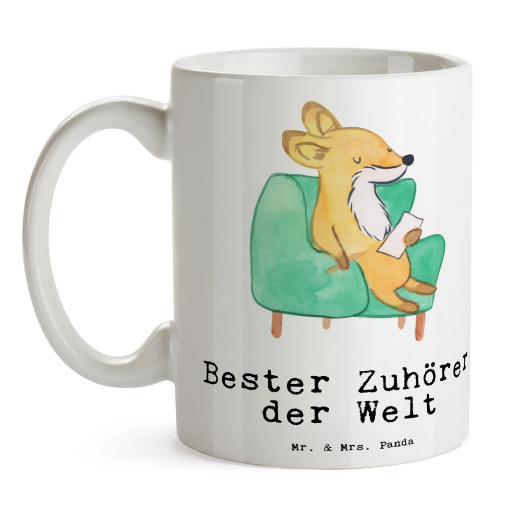 Tasse Fuchs Bester Zuhörer der Welt Tasse, Kaffeetasse, Teetasse, Becher, Kaffeebecher, Teebecher, Keramiktasse, Porzellantasse, Büro Tasse, Geschenk Tasse, Tasse Sprüche, Tasse Motive, Kaffeetassen, Tasse bedrucken, Designer Tasse, Cappuccino Tassen, Schöne Teetassen, für, Dankeschön, Geschenk, Schenken, Geburtstag, Geburtstagsgeschenk, Geschenkidee, Danke, Bedanken, Mitbringsel, Freude machen, Geschenktipp, Zuhörer, Freund, Freundin, offenes Ohr, Hilfsbereit, Hilfe