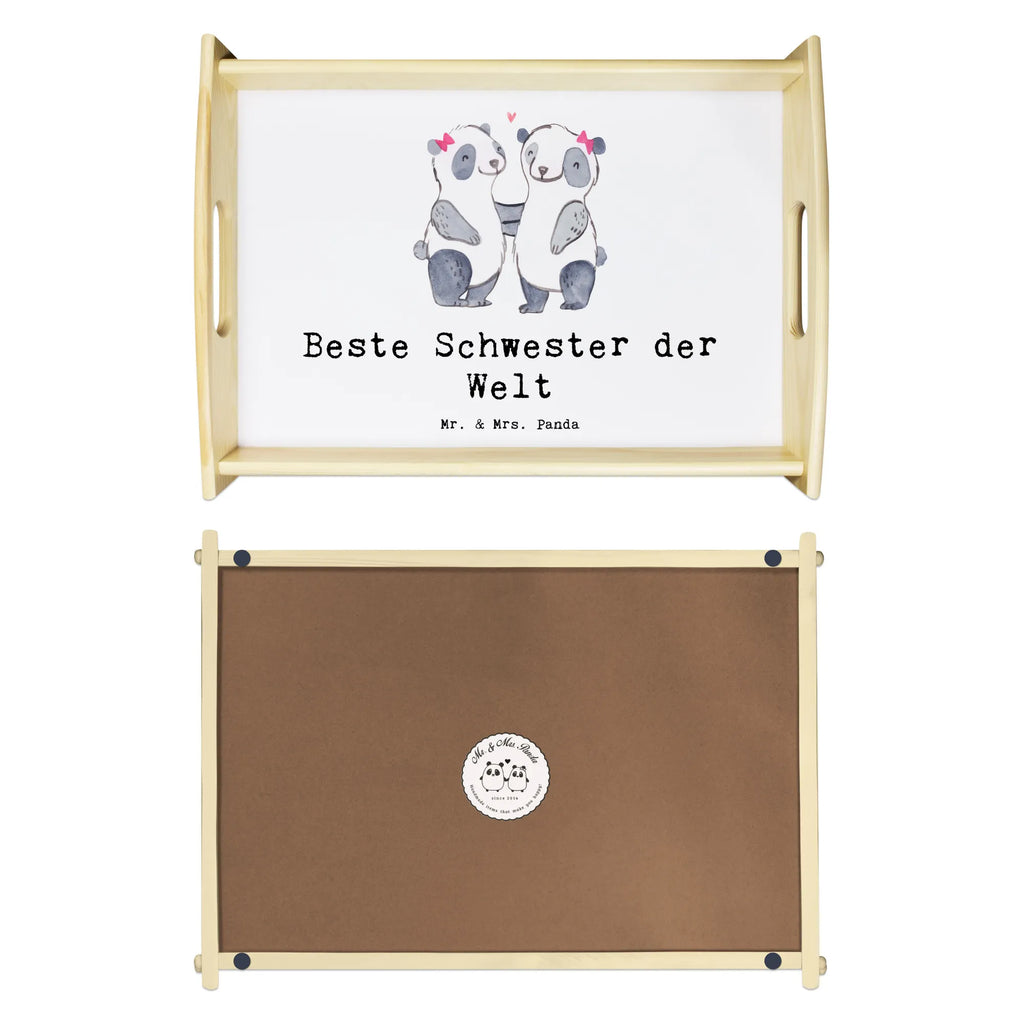 Serviertablett Panda Beste Schwester der Welt Serviertablett, Tablett, Holztablett, Küchentablett, Dekotablett, Frühstückstablett, für, Dankeschön, Geschenk, Schenken, Geburtstag, Geburtstagsgeschenk, Geschenkidee, Danke, Bedanken, Mitbringsel, Freude machen, Geschenktipp, Schwestern, Schwester, Geschwister, Schwesterherz, Sister, Familie, Kleinigkeit, Beste, Tochter, Liebe, Kinder