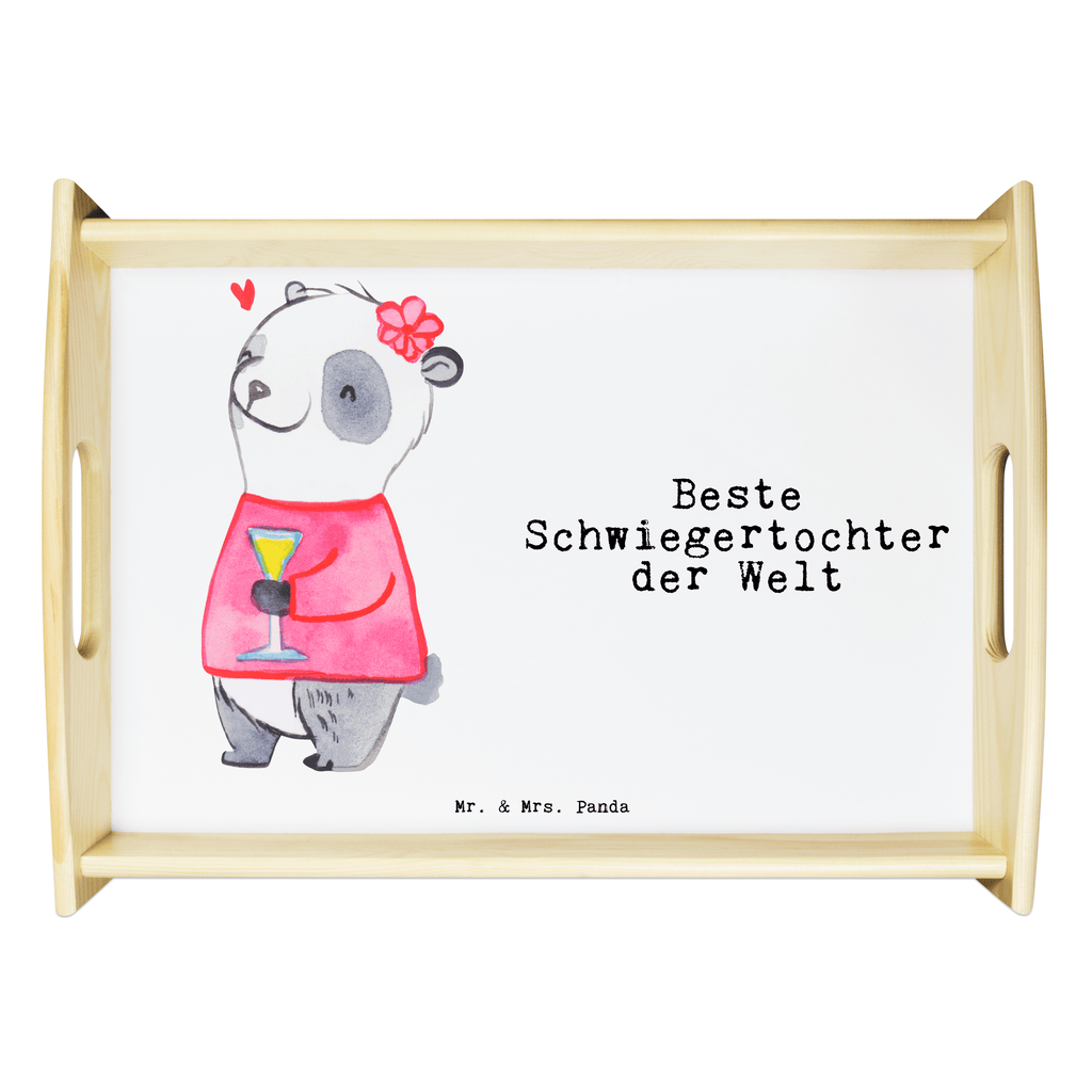 Serviertablett Panda Beste Schwiegertochter der Welt Serviertablett, Tablett, Holztablett, Küchentablett, Dekotablett, Frühstückstablett, für, Dankeschön, Geschenk, Schenken, Geburtstag, Geburtstagsgeschenk, Geschenkidee, Danke, Bedanken, Mitbringsel, Freude machen, Geschenktipp, Schwiegertochter, Tochter, Ehefrau des Sohns, Frau, angeheiratet, Hochzeit