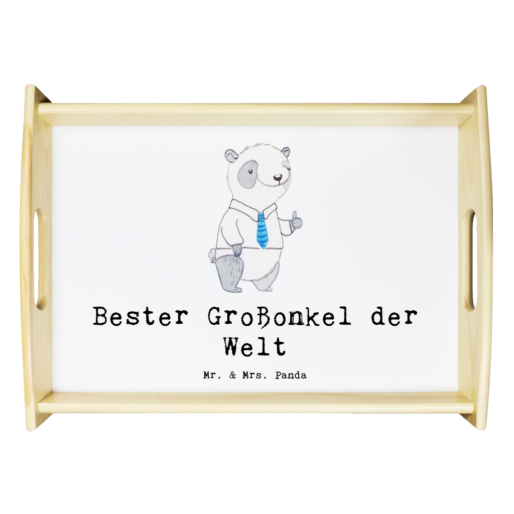 Serviertablett Panda Bester Großonkel der Welt Serviertablett, Tablett, Holztablett, Küchentablett, Dekotablett, Frühstückstablett, für, Dankeschön, Geschenk, Schenken, Geburtstag, Geburtstagsgeschenk, Geschenkidee, Danke, Bedanken, Mitbringsel, Freude machen, Geschenktipp, Großonkel, Onkel