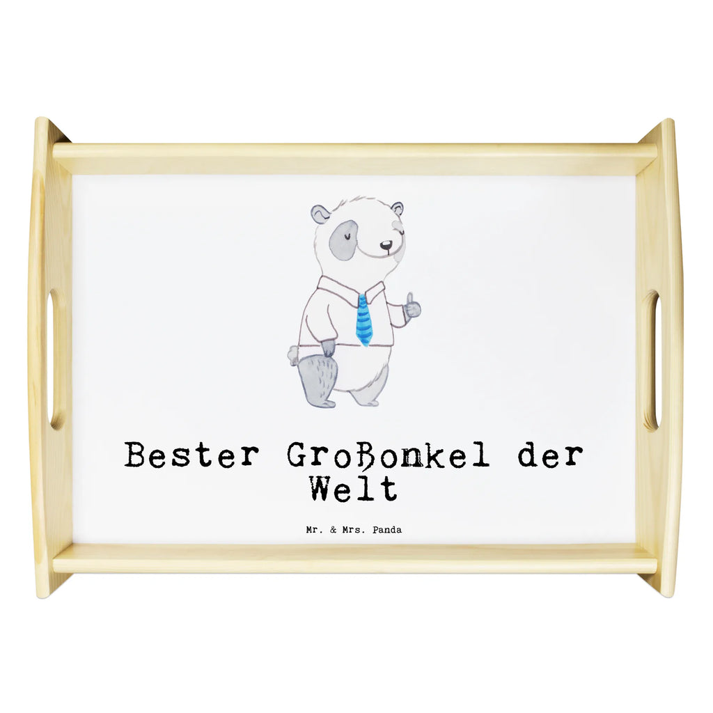 Serviertablett Panda Bester Großonkel der Welt Serviertablett, Tablett, Holztablett, Küchentablett, Dekotablett, Frühstückstablett, für, Dankeschön, Geschenk, Schenken, Geburtstag, Geburtstagsgeschenk, Geschenkidee, Danke, Bedanken, Mitbringsel, Freude machen, Geschenktipp, Großonkel, Onkel