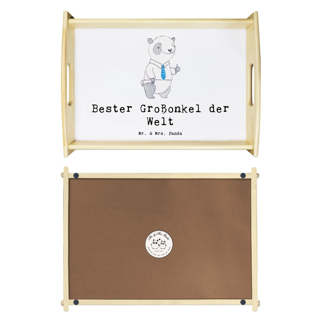 Serviertablett Panda Bester Großonkel der Welt Serviertablett, Tablett, Holztablett, Küchentablett, Dekotablett, Frühstückstablett, für, Dankeschön, Geschenk, Schenken, Geburtstag, Geburtstagsgeschenk, Geschenkidee, Danke, Bedanken, Mitbringsel, Freude machen, Geschenktipp, Großonkel, Onkel