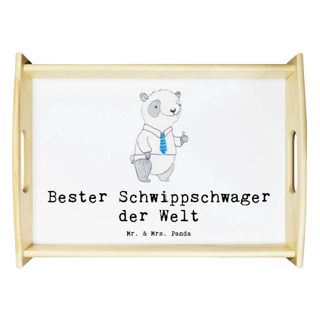 Serviertablett Panda Bester Schwippschwager der Welt Serviertablett, Tablett, Holztablett, Küchentablett, Dekotablett, Frühstückstablett, für, Dankeschön, Geschenk, Schenken, Geburtstag, Geburtstagsgeschenk, Geschenkidee, Danke, Bedanken, Mitbringsel, Freude machen, Geschenktipp, Schwippschwager, Schwibschwager, Schwipschwager, Schwager, Schwager des Ehepartners, Familie, Verwandtschaft, angeheiratet