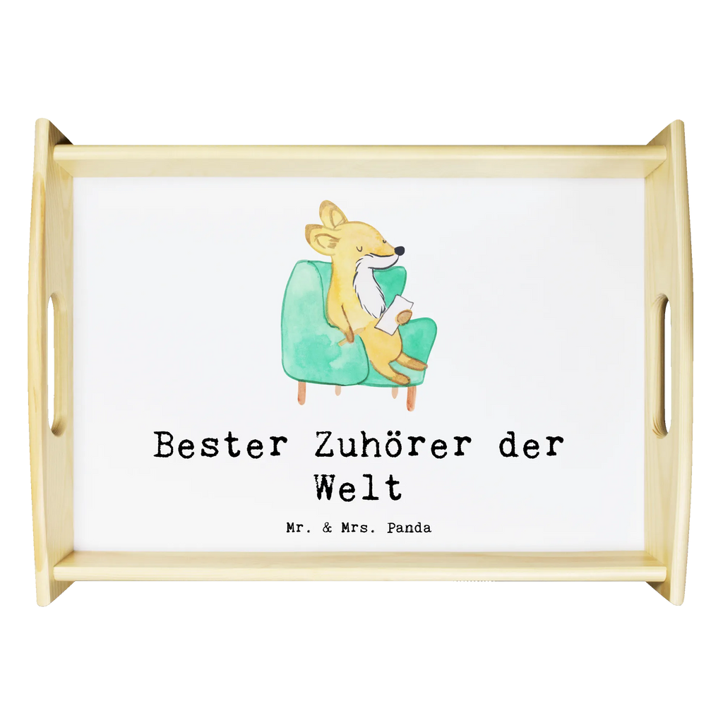 Serviertablett Fuchs Bester Zuhörer der Welt Serviertablett, Tablett, Holztablett, Küchentablett, Dekotablett, Frühstückstablett, für, Dankeschön, Geschenk, Schenken, Geburtstag, Geburtstagsgeschenk, Geschenkidee, Danke, Bedanken, Mitbringsel, Freude machen, Geschenktipp, Zuhörer, Freund, Freundin, offenes Ohr, Hilfsbereit, Hilfe