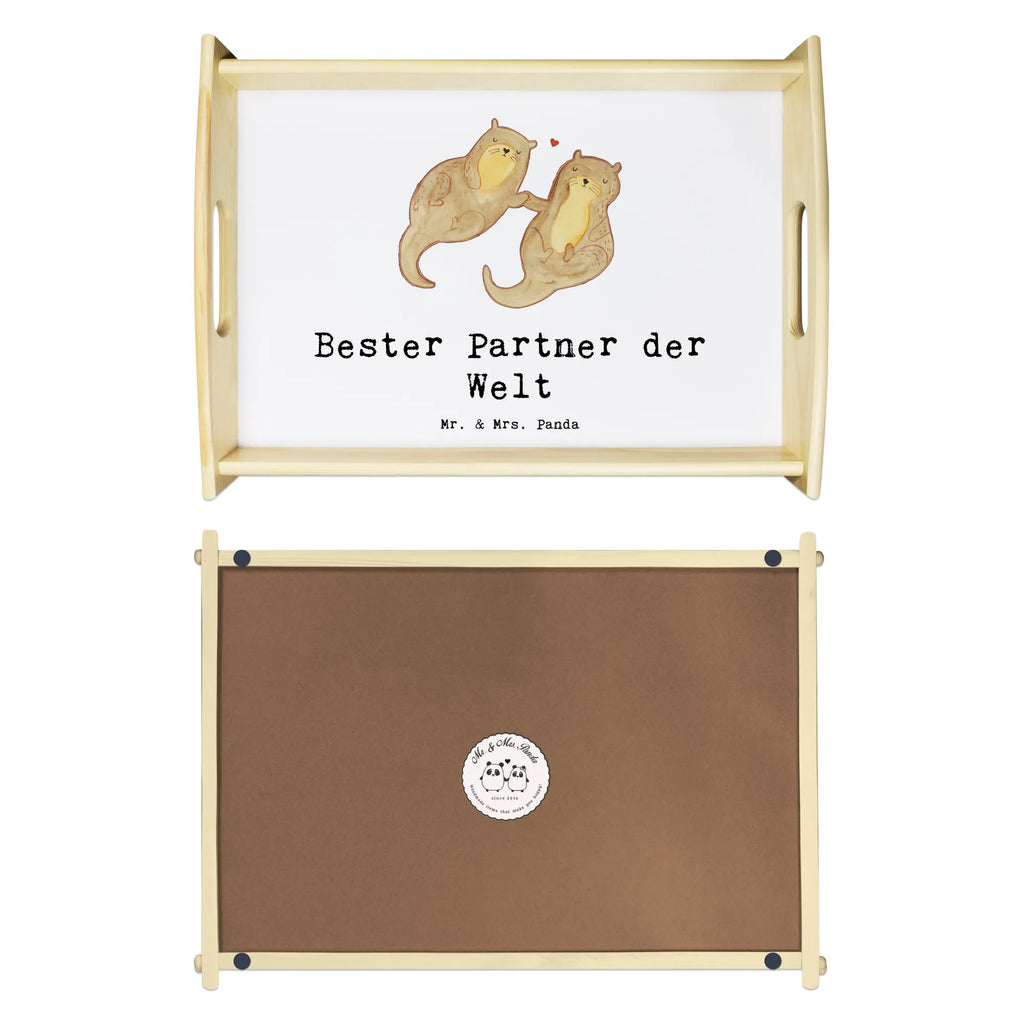 Serviertablett Otter Bester Partner der Welt Serviertablett, Tablett, Holztablett, Küchentablett, Dekotablett, Frühstückstablett, für, Dankeschön, Geschenk, Schenken, Geburtstag, Geburtstagsgeschenk, Geschenkidee, Danke, Bedanken, Mitbringsel, Freude machen, Geschenktipp, Partner, Ehepartner, Mann, Frau, Ehefrau, Ehemann. Freundin, Freund, Lebensgefährte, Paar, Liebe