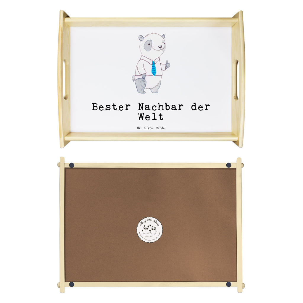 Serviertablett Panda Bester Nachbar der Welt Serviertablett, Tablett, Holztablett, Küchentablett, Dekotablett, Frühstückstablett, für, Dankeschön, Geschenk, Schenken, Geburtstag, Geburtstagsgeschenk, Geschenkidee, Danke, Bedanken, Mitbringsel, Freude machen, Geschenktipp, Nachbar, Nachbarn, Nachbarschaft, Freund, Angrenzer, Anwohner, Bewohner, Freundschaft