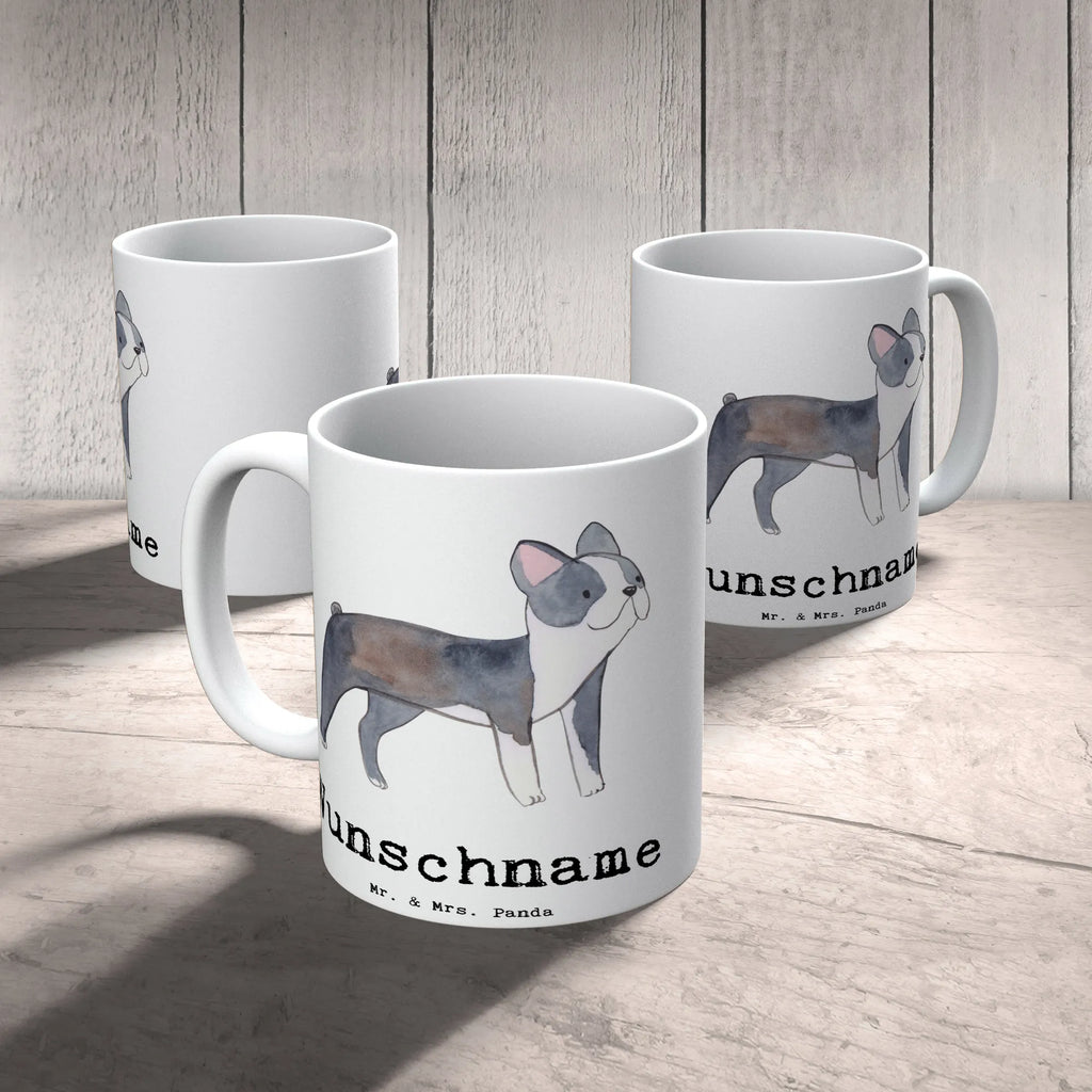 Personalisierte Tasse Boston Terrier Lebensretter Personalisierte Tasse, Namenstasse, Wunschname, Personalisiert, Tasse, Namen, Drucken, Tasse mit Namen, Hund, Hunderasse, Rassehund, Hundebesitzer, Geschenk, Tierfreund, Schenken, Welpe, Boston Terrier