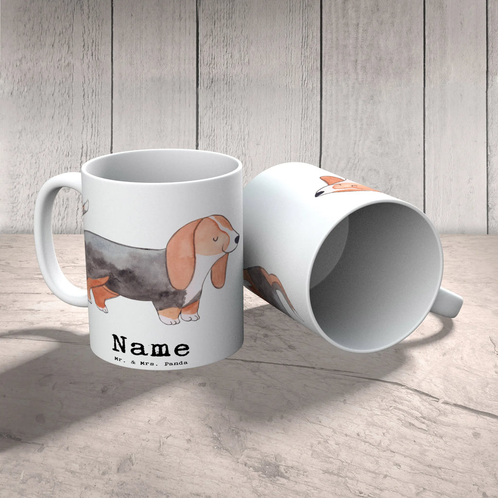 Personalisierte Tasse Basset Hound Lebensretter Personalisierte Tasse, Namenstasse, Wunschname, Personalisiert, Tasse, Namen, Drucken, Tasse mit Namen, Hund, Hunderasse, Rassehund, Hundebesitzer, Geschenk, Tierfreund, Schenken, Welpe, Basset Hound, Basset