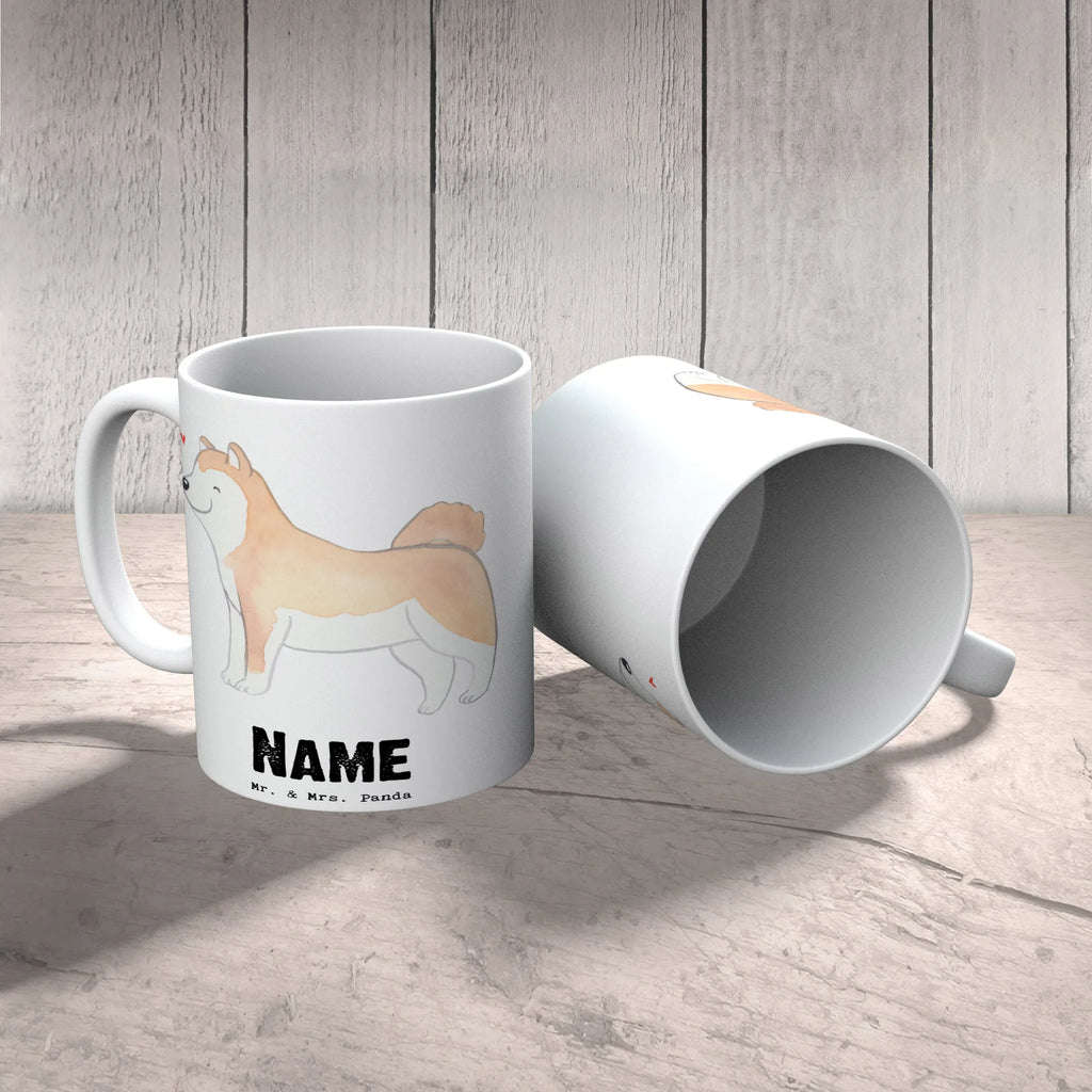 Personalisierte Tasse Akita Inu Lebensretter Personalisierte Tasse, Namenstasse, Wunschname, Personalisiert, Tasse, Namen, Drucken, Tasse mit Namen, Hund, Hunderasse, Rassehund, Hundebesitzer, Geschenk, Tierfreund, Schenken, Welpe