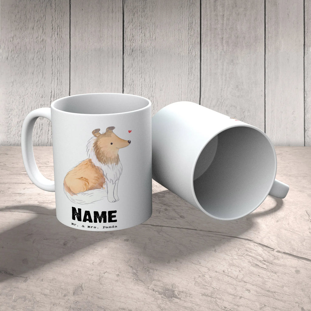 Personalisierte Tasse Langhaar Collie Lebensretter Personalisierte Tasse, Namenstasse, Wunschname, Personalisiert, Tasse, Namen, Drucken, Tasse mit Namen, Hund, Hunderasse, Rassehund, Hundebesitzer, Geschenk, Tierfreund, Schenken, Welpe, Langhaar Collie, britischer Hütehund