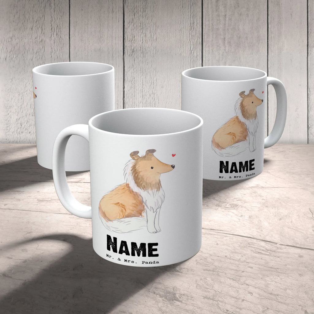 Personalisierte Tasse Langhaar Collie Lebensretter Personalisierte Tasse, Namenstasse, Wunschname, Personalisiert, Tasse, Namen, Drucken, Tasse mit Namen, Hund, Hunderasse, Rassehund, Hundebesitzer, Geschenk, Tierfreund, Schenken, Welpe, Langhaar Collie, britischer Hütehund