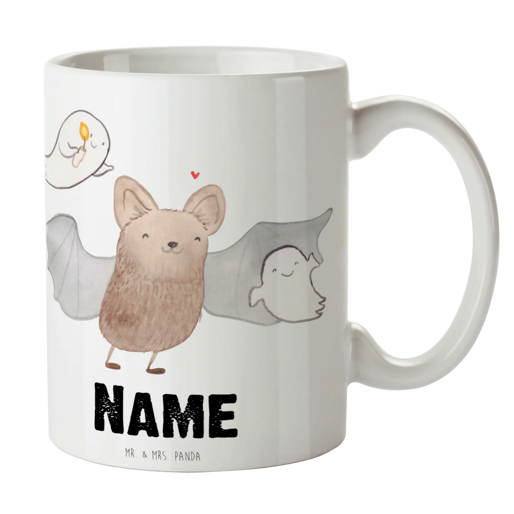 Personalisierte Tasse Fledermaus Gespenster Personalisierte Tasse, Namenstasse, Wunschname, Personalisiert, Tasse, Namen, Drucken, Tasse mit Namen, Halloween, Deko, Martinssingen, Dekoration, Geschenke, Schenken, Halloween Deko, Trick or Treat, Süßes sonst gibt's saures, Fledermaus, Gespenster