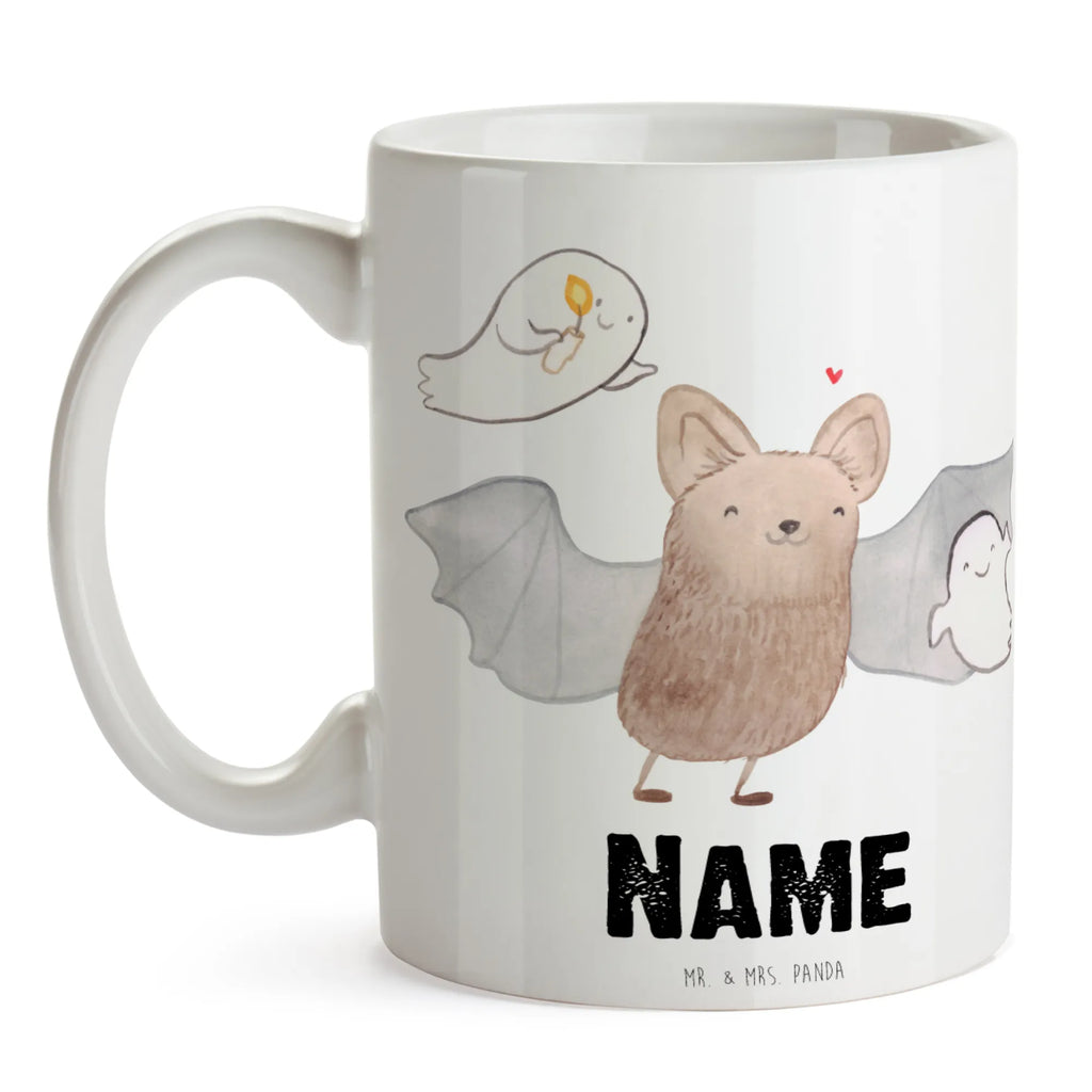 Personalisierte Tasse Fledermaus Gespenster Personalisierte Tasse, Namenstasse, Wunschname, Personalisiert, Tasse, Namen, Drucken, Tasse mit Namen, Halloween, Deko, Martinssingen, Dekoration, Geschenke, Schenken, Halloween Deko, Trick or Treat, Süßes sonst gibt's saures, Fledermaus, Gespenster