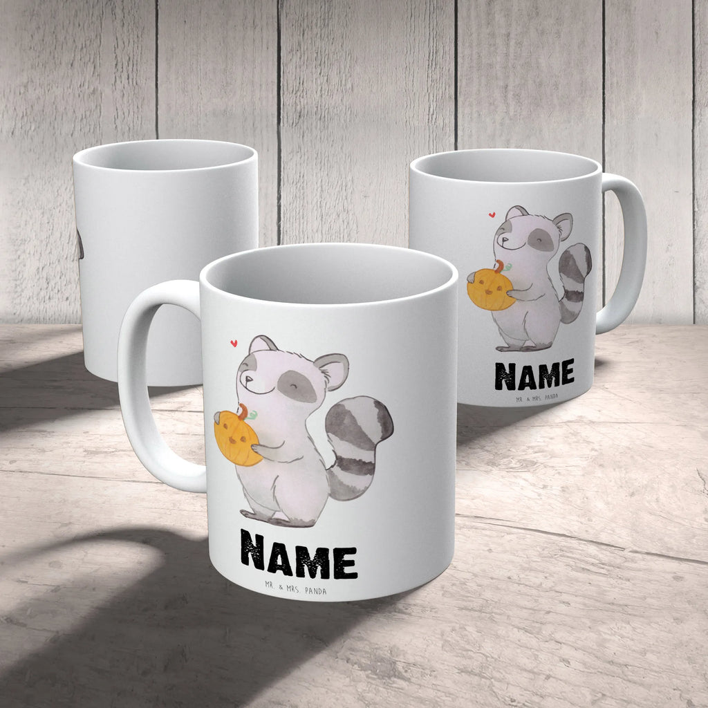 Personalisierte Tasse Waschbär Kürbis Personalisierte Tasse, Namenstasse, Wunschname, Personalisiert, Tasse, Namen, Drucken, Tasse mit Namen, Halloween, Deko, Martinssingen, Dekoration, Geschenke, Schenken, Halloween Deko, Trick or Treat, Süßes sonst gibt's saures, Waschbär, Kürbis