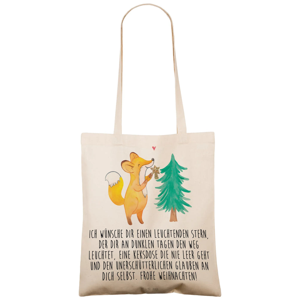 Tragetasche Fuchs  Weihnachtsbaum Beuteltasche, Beutel, Einkaufstasche, Jutebeutel, Stoffbeutel, Tasche, Shopper, Umhängetasche, Strandtasche, Schultertasche, Stofftasche, Tragetasche, Badetasche, Jutetasche, Einkaufstüte, Laptoptasche, Winter, Weihnachten, Weihnachtsdeko, Nikolaus, Advent, Heiligabend, Wintermotiv, Weihnachtsmann, Weihnachtstage, Fuchs, Schlittschuh, Weihnachtszeit, Weihnachtsdekoration