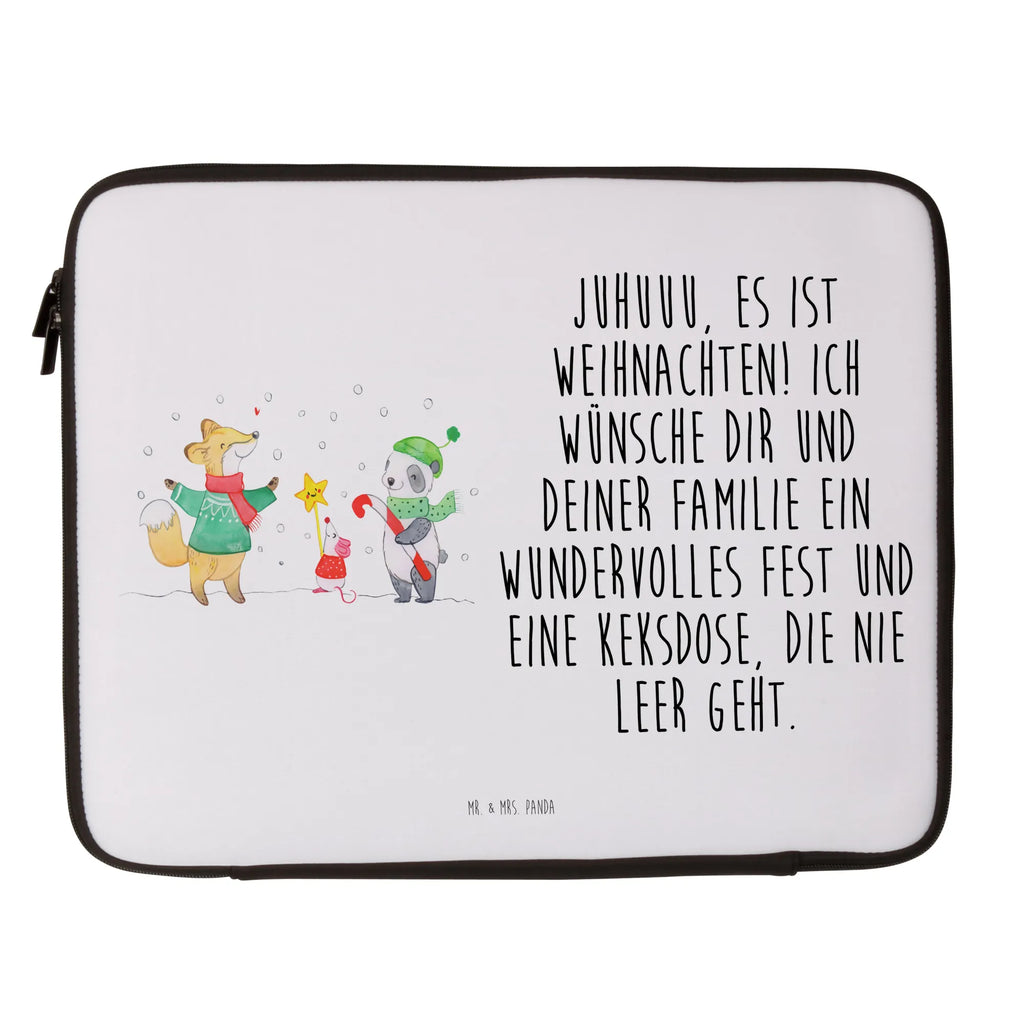 Notebook Tasche Winter Weihnachtsfreude Notebook Tasche, Laptop, Computertasche, Tasche, Notebook-Tasche, Notebook-Reisehülle, Notebook Schutz, Winter, Weihnachten, Weihnachtsdeko, Nikolaus, Advent, Heiligabend, Wintermotiv, Weihnachtsmann, Weihnachtstage, Fuchs, Weihnachtsbaum, Tannenbaum, Weihnachtszeit