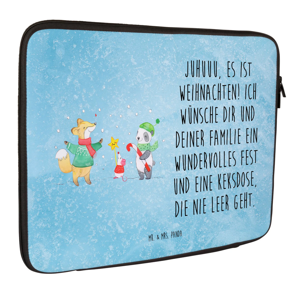 Notebook Tasche Winter Weihnachtsfreude Notebook Tasche, Laptop, Computertasche, Tasche, Notebook-Tasche, Notebook-Reisehülle, Notebook Schutz, Winter, Weihnachten, Weihnachtsdeko, Nikolaus, Advent, Heiligabend, Wintermotiv, Weihnachtsmann, Weihnachtstage, Fuchs, Weihnachtsbaum, Tannenbaum, Weihnachtszeit